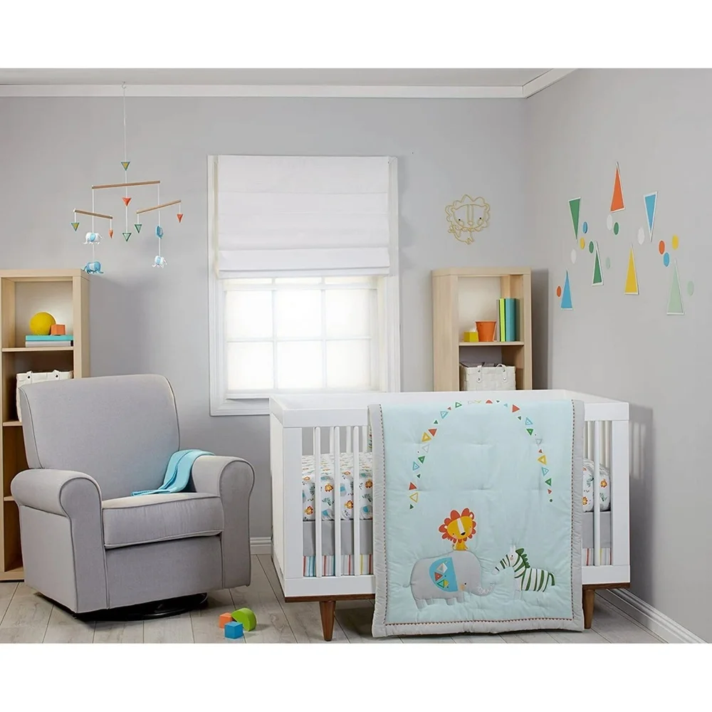 Zutano Elephant Juba 7 Piece Crib Bedding Set